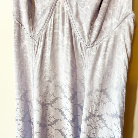 Ganni Floral Jacquard Midi Slip Dress In Cosmic Sky Size 38 US 6 NEW - Picture 5 of 12
